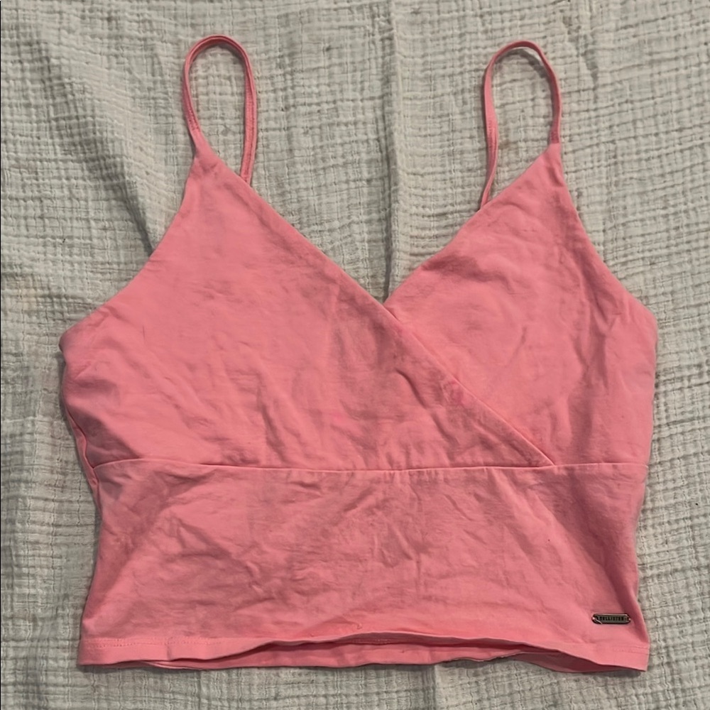 Hollister Pink Spaghetti Strap Crop Top